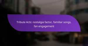 Tribute Acts: nostalgia factor, familiar songs, fan engagement